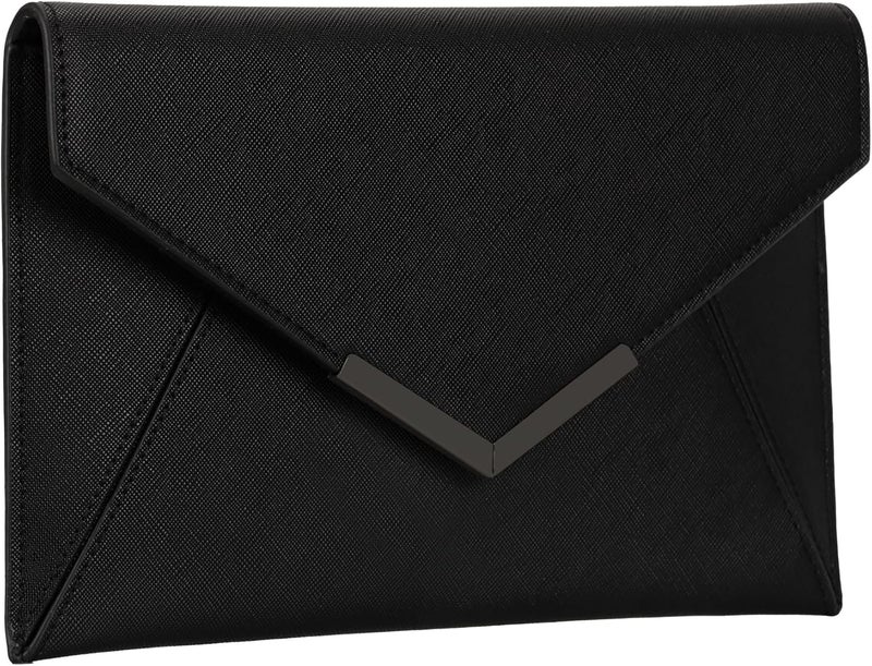 DEXMAY DM Dexmay Women Envelope Clutch Handbag Medium Saffiano Leather Foldover Clutch Purse - Image 2